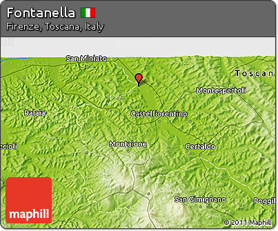 Physical 3D Map of Fontanella