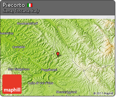 Physical 3D Map of Piecorto