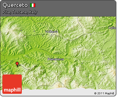 Physical 3D Map of Querceto