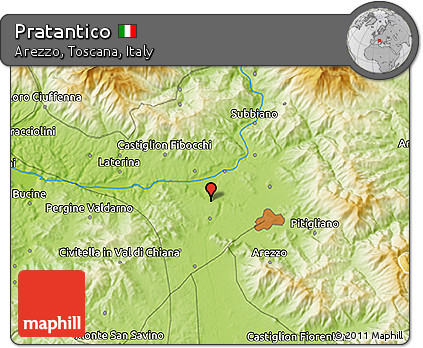 Physical 3D Map of Pratantico
