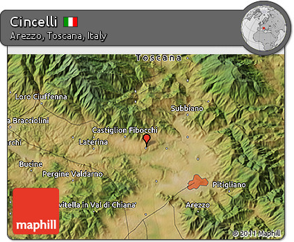 Satellite 3D Map of Cincelli