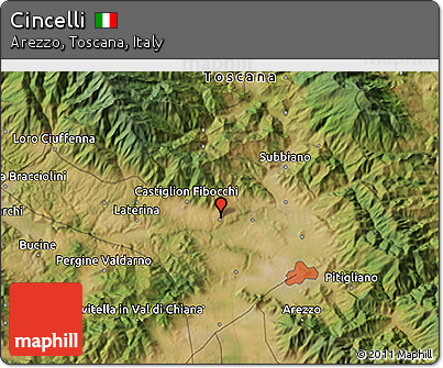 Satellite 3D Map of Cincelli