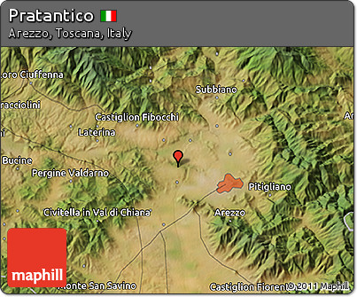 Satellite 3D Map of Pratantico