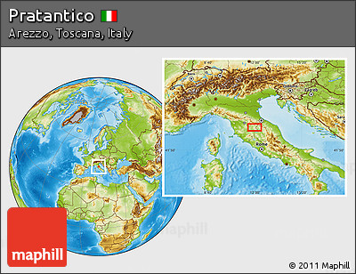 Physical Location Map of Pratantico