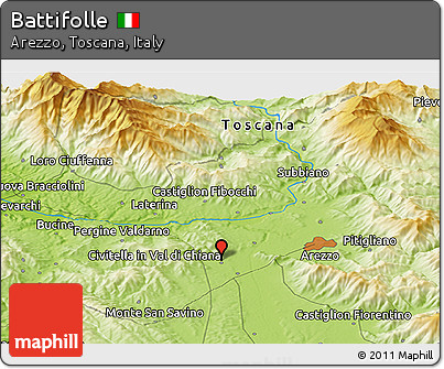 Physical Panoramic Map of Battifolle