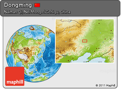 Physical Location Map of Dongming