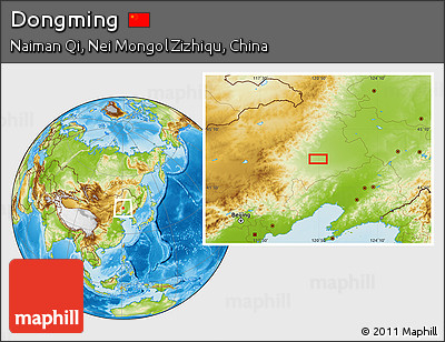 Physical Location Map of Dongming