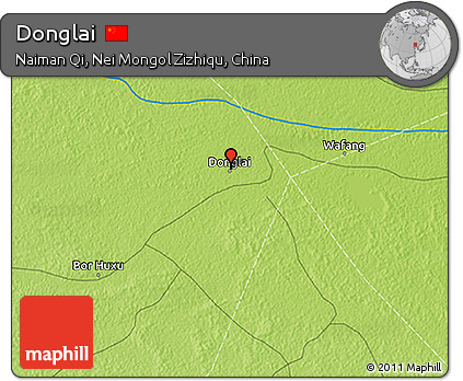 Physical 3D Map of Donglai