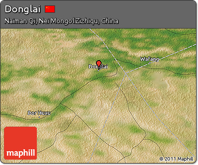 Satellite 3D Map of Donglai