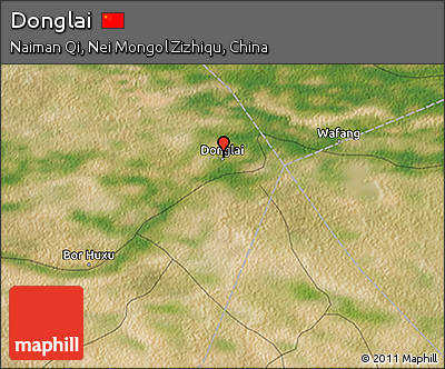Satellite 3D Map of Donglai