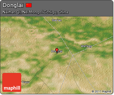 Satellite Map of Donglai