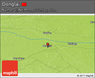 Physical Panoramic Map of Donglai