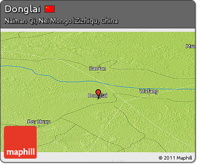 Physical Panoramic Map of Donglai