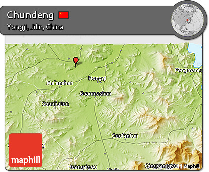 Physical 3D Map of Chundeng