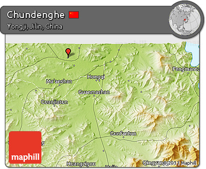 Physical 3D Map of Chundenghe