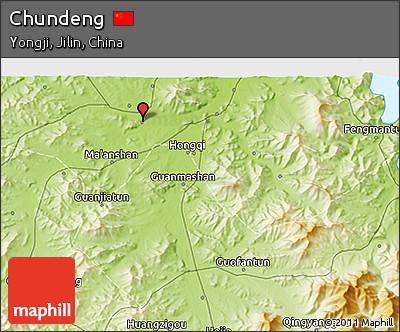 Physical 3D Map of Chundeng