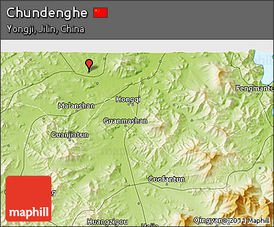 Physical 3D Map of Chundenghe