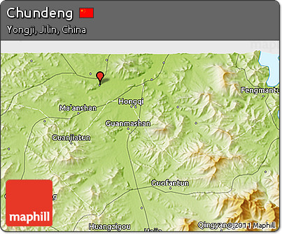 Physical 3D Map of Chundeng