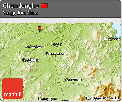 Physical 3D Map of Chundenghe