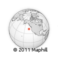 Outline Map of the Area around 43° 27' 40" N, 133° 22' 30" W, rectangular outline