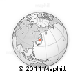 Outline Map of the Area around 43° 27' 40" N, 136° 55' 30" E, rectangular outline