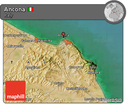 Satellite Map of Ancona