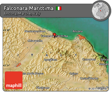 Satellite Map of Falconara Marittima