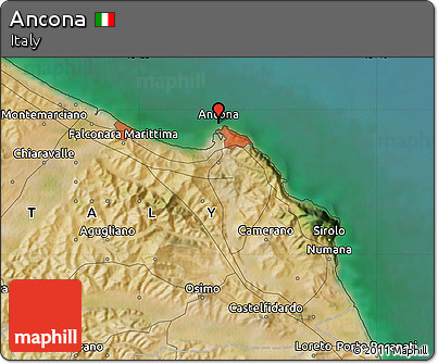 Satellite Map of Ancona