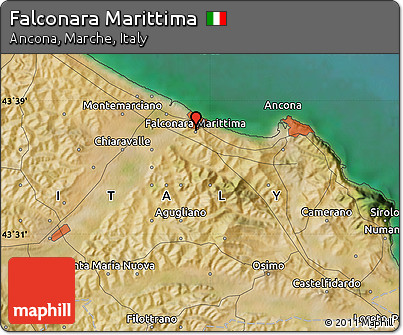 Satellite Map of Falconara Marittima