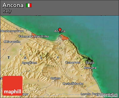 Satellite Map of Ancona