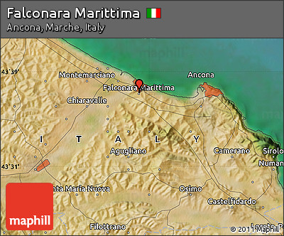 Satellite Map of Falconara Marittima