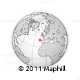 Outline Map of the Area around 43° 27' 40" N, 13° 31' 30" W, rectangular outline