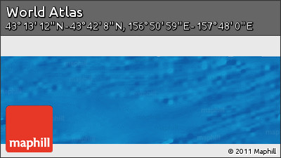 Physical Panoramic Map of the Area around 43° 27' 40" N, 157° 19' 29" E