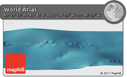 Satellite Panoramic Map of the Area around 43° 27' 40" N, 21° 10' 29" W