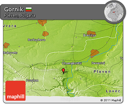 Physical 3D Map of Gornik