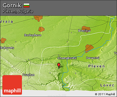 Physical 3D Map of Gornik