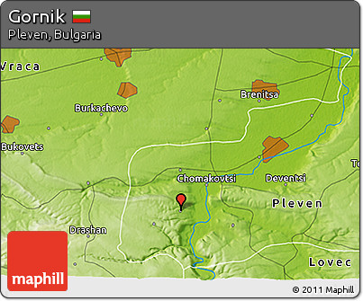 Physical 3D Map of Gornik
