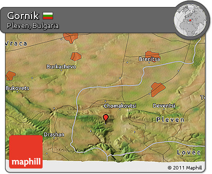 Satellite 3D Map of Gornik