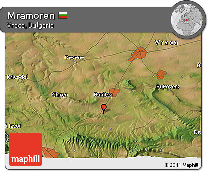 Satellite 3D Map of Mramoren