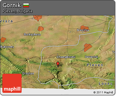 Satellite 3D Map of Gornik