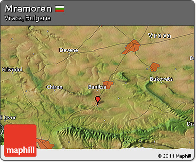 Satellite 3D Map of Mramoren