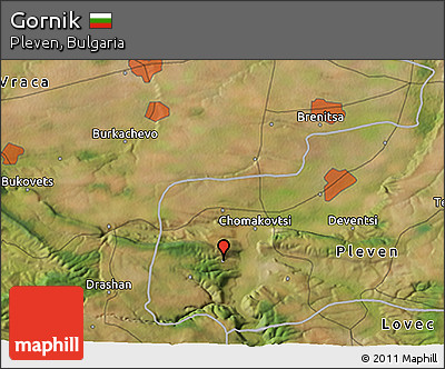 Satellite 3D Map of Gornik