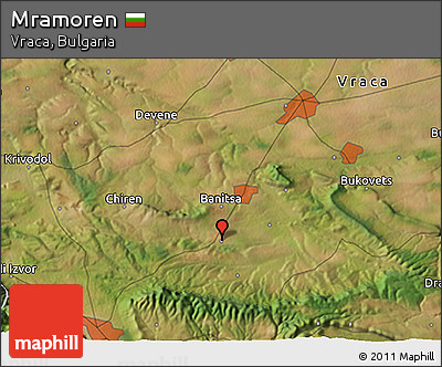 Satellite 3D Map of Mramoren