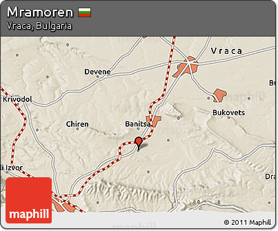 Shaded Relief 3D Map of Mramoren
