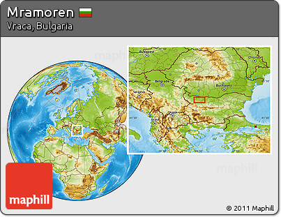 Physical Location Map of Mramoren