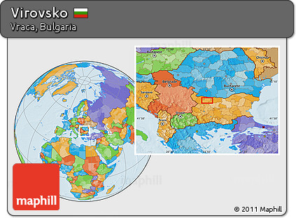 Political Location Map of Virovsko