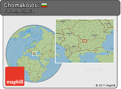 Savanna Style Location Map of Chomakovtsi