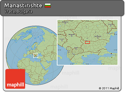Savanna Style Location Map of Manastirishte