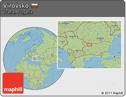Savanna Style Location Map of Virovsko