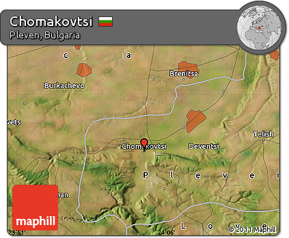 Satellite Map of Chomakovtsi